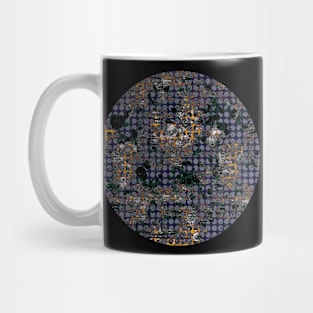 Modern abstract distressed texture digital Mug